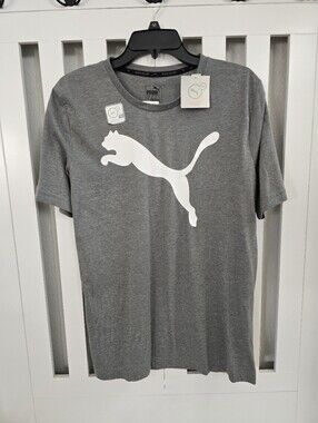 Brand New Puma T-Shirt Heather Grey Mens Size Medium